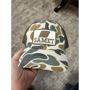 Samet hat camouflage mesh snapback cap